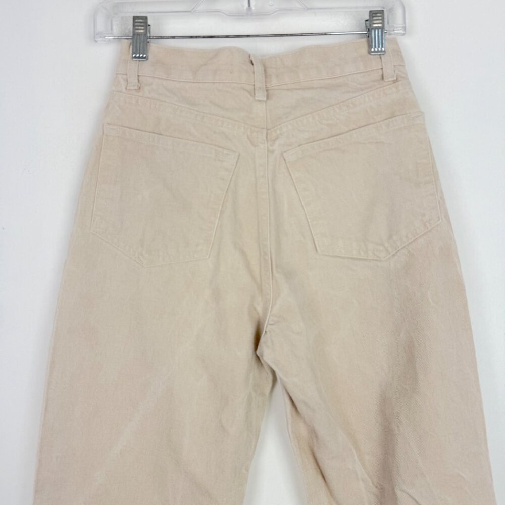 Reformation Sandy Tonal Reworked High Rise Relaxed Straight Jeans Size 25 GUC - Picture 8 of 11